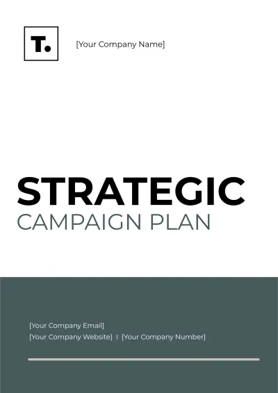Free Strategic Campaign Plan Template to Edit Online
