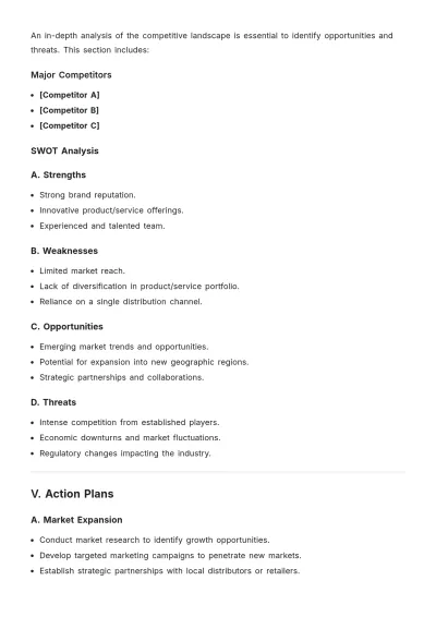 Free Strategic Campaign Plan Template to Edit Online