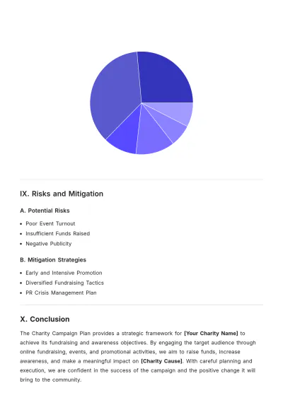 Free Charity Campaign Plan Template to Edit Online