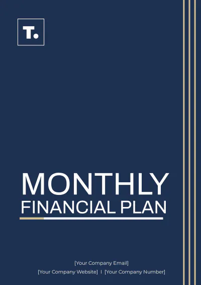 Free Monthly Financial Plan Template to Edit Online