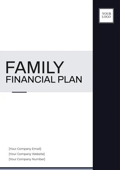 Free Family Financial Plan Template to Edit Online