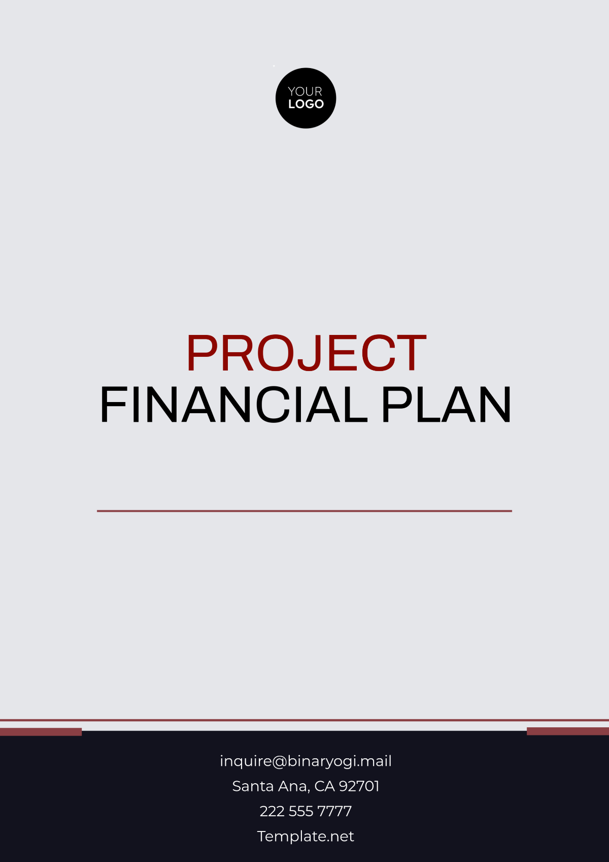 Project Financial Plan Template - Edit Online & Download