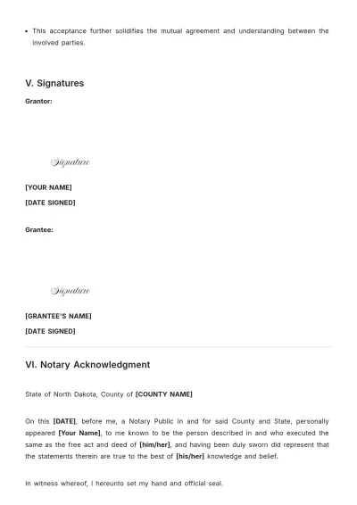 Free North Dakota Quitclaim Deed Template to Edit Online