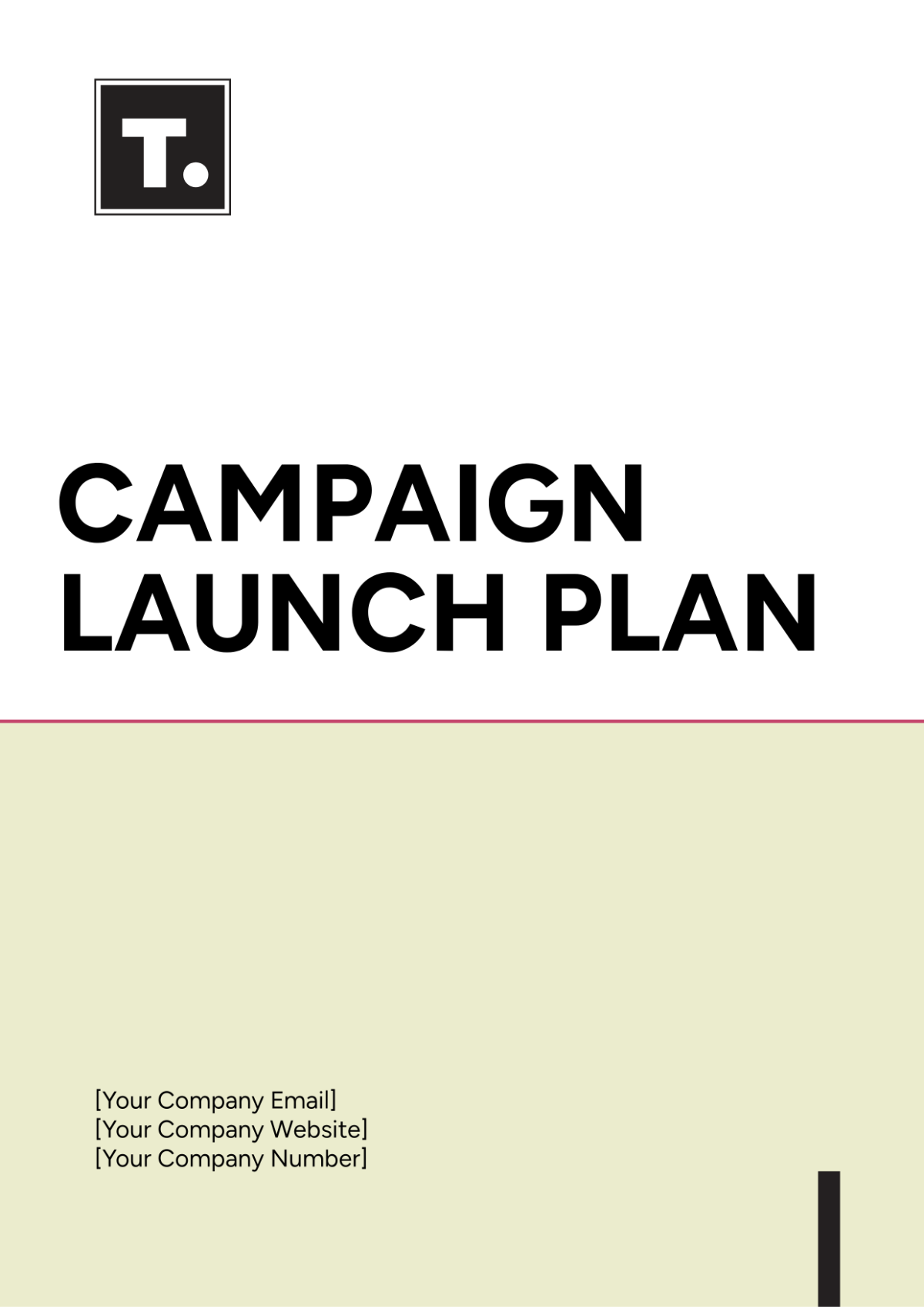 Campaign Launch Plan Template - Edit Online & Download