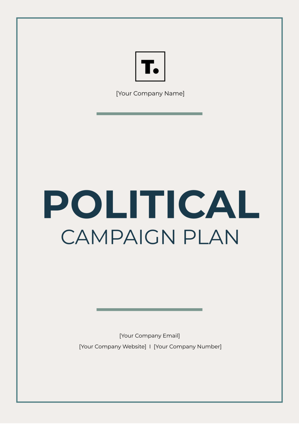 Political Campaign Plan Template - Edit Online & Download