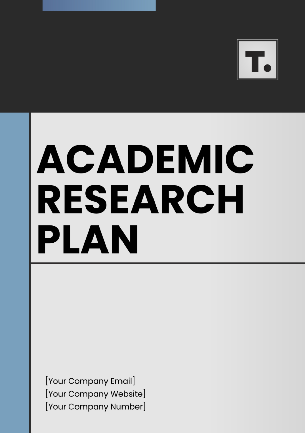 science research plan template