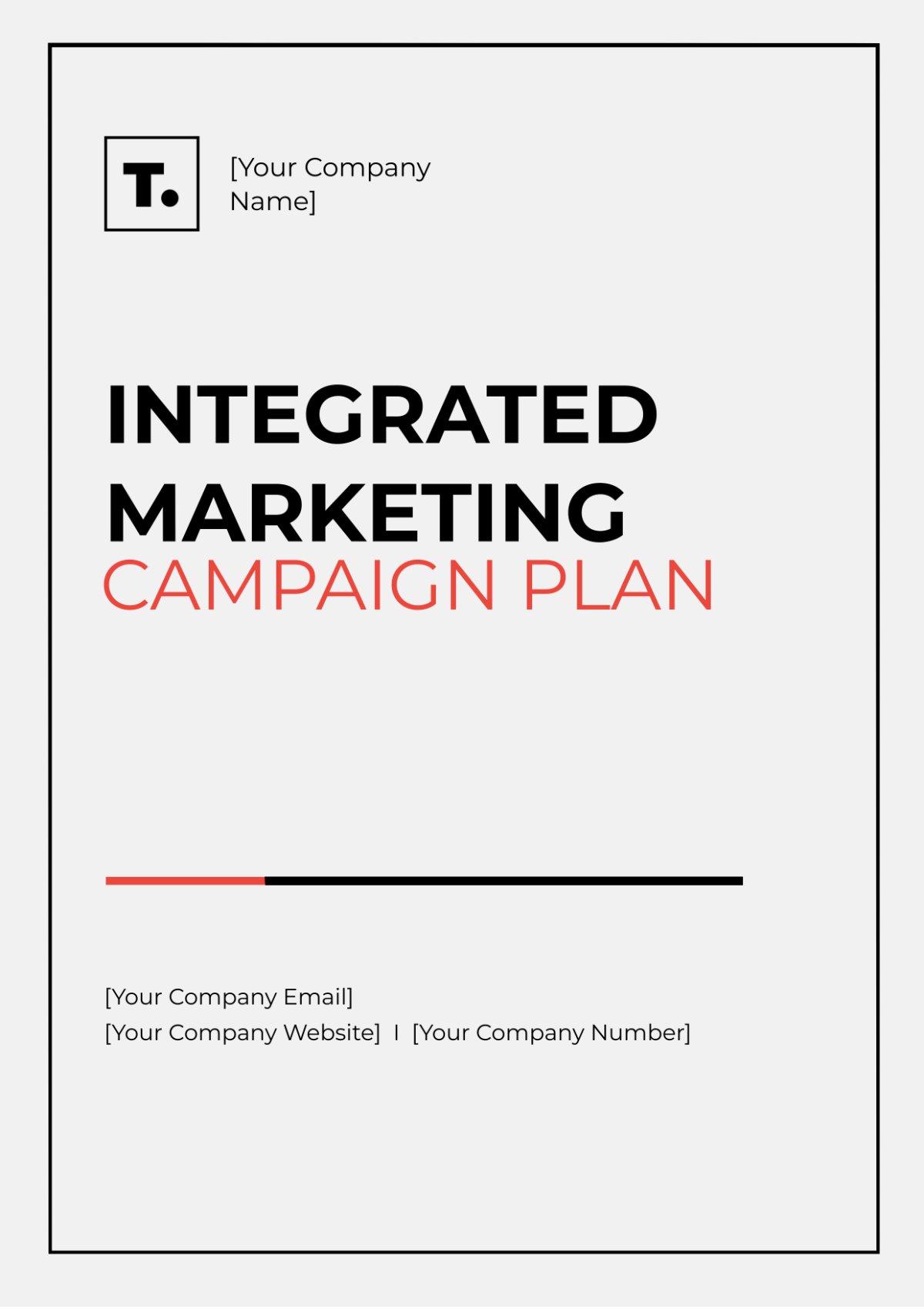 Integrated Marketing Campaign Plan Template - Edit Online & Download