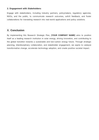 Free Research Strategic Plan Template to Edit Online
