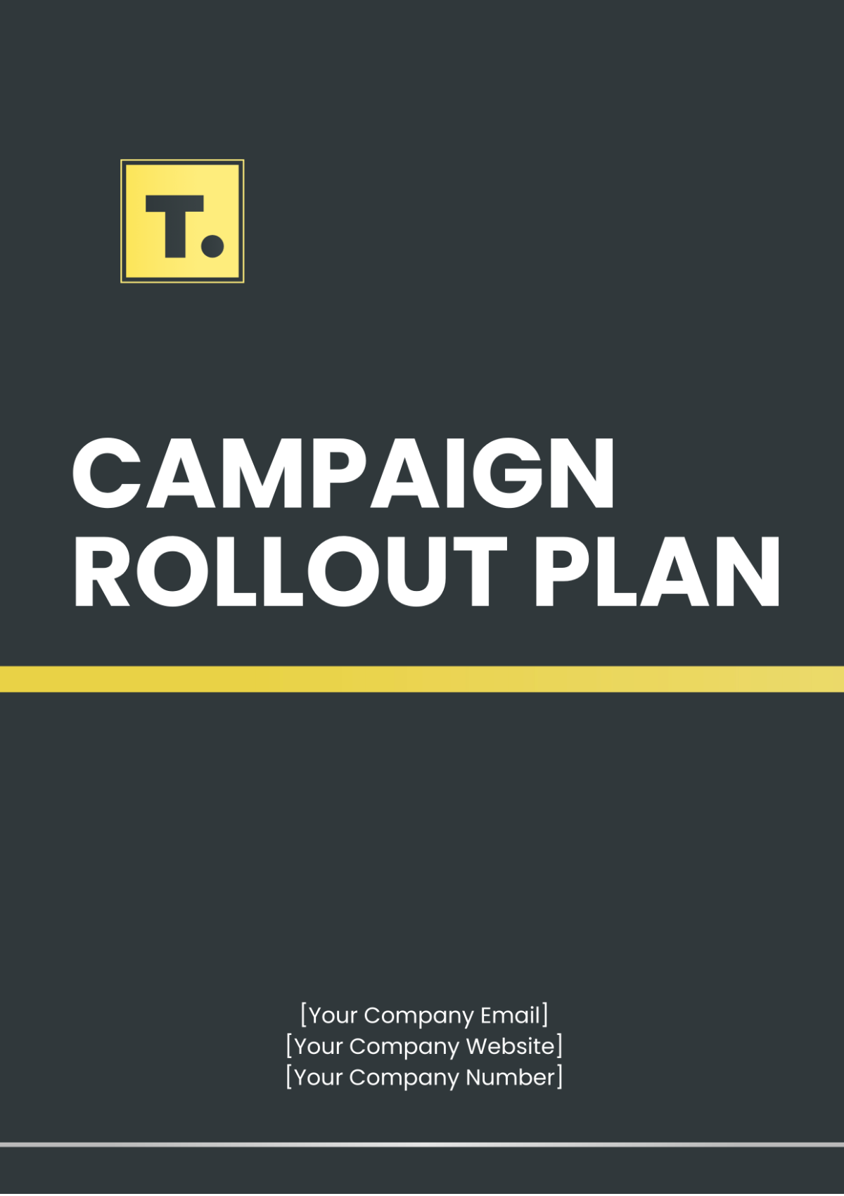 Campaign Rollout Plan Template - Edit Online & Download