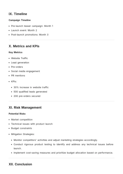 Free Campaign Rollout Plan Template to Edit Online