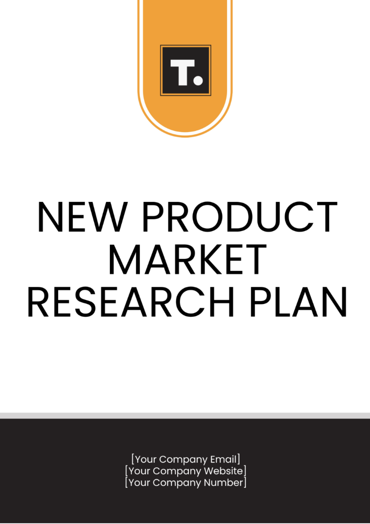 New Product Market Research Plan Template