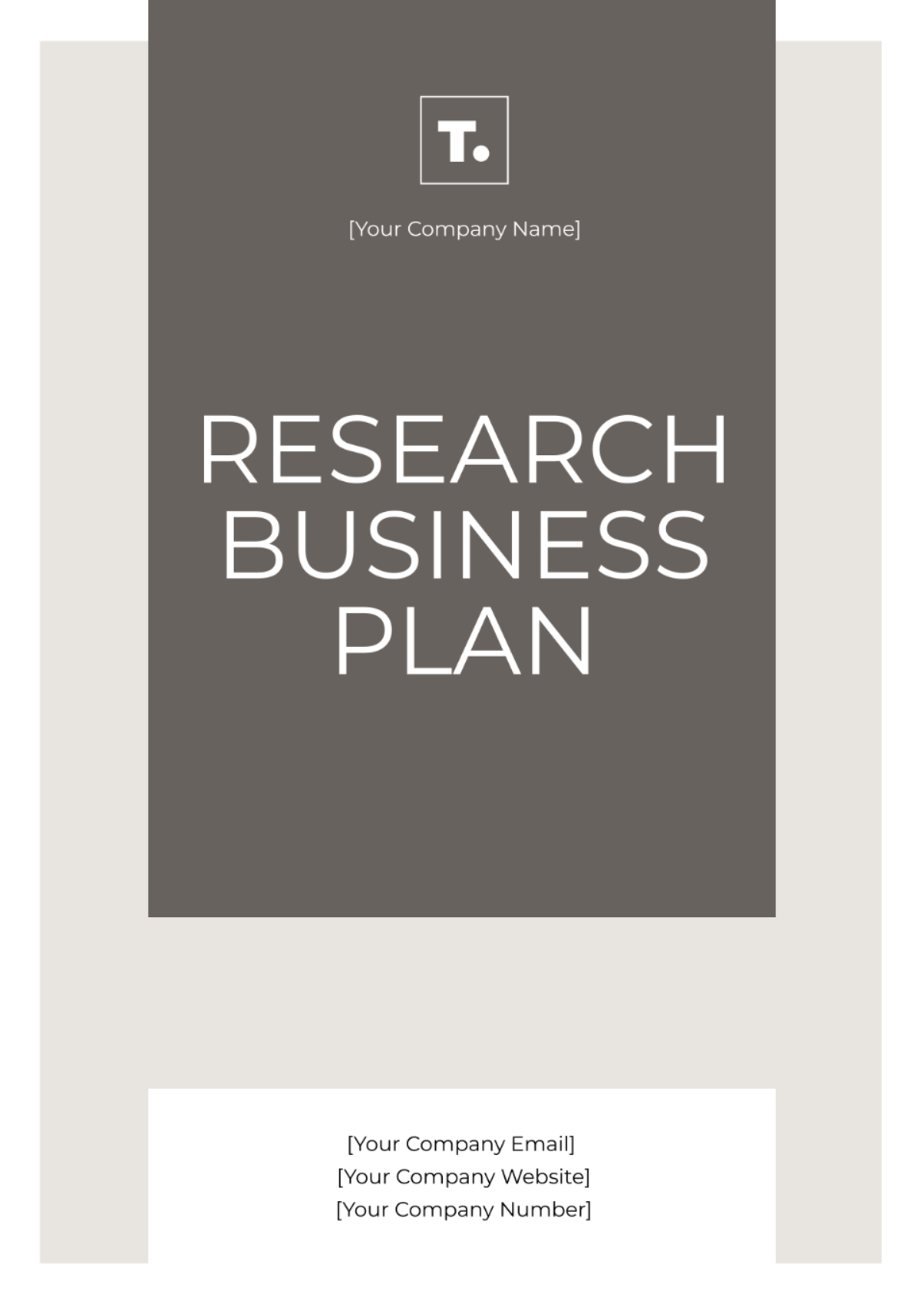 Research Business Plan Template