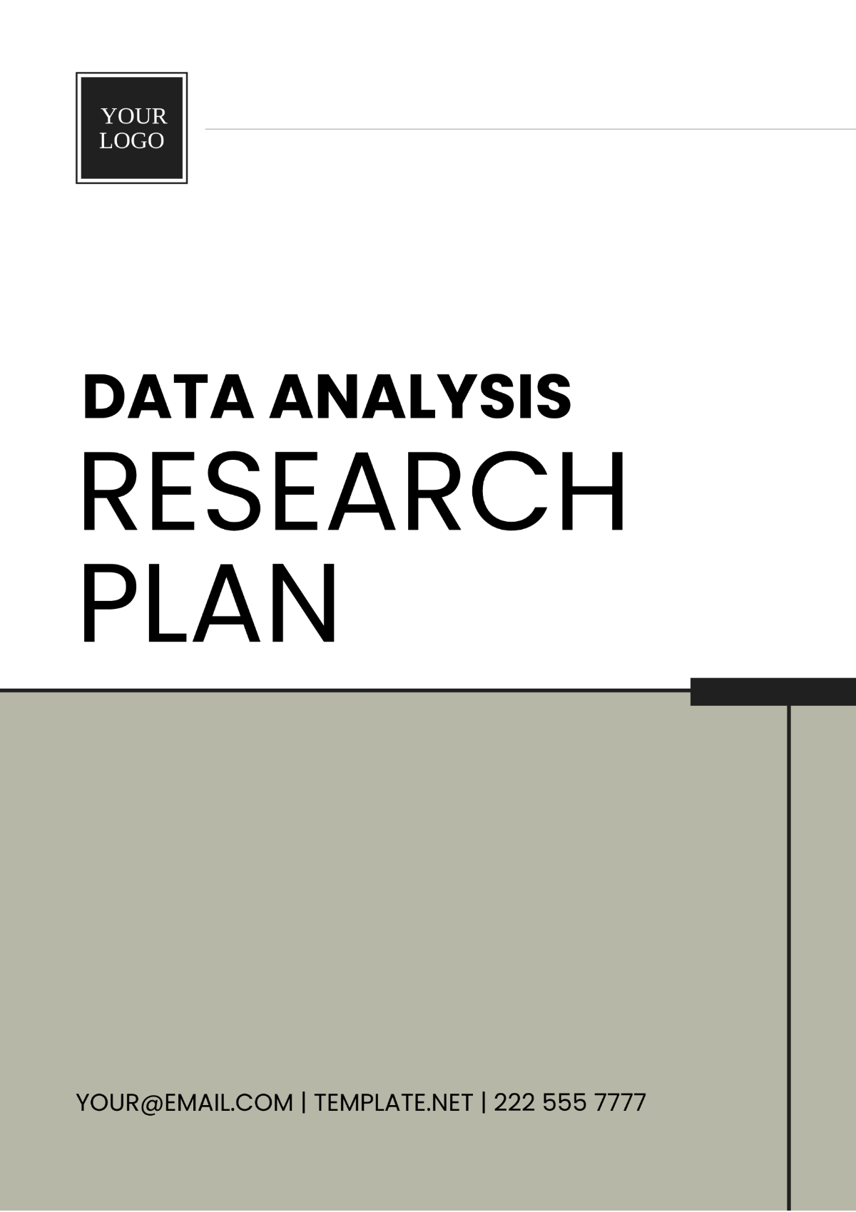 Free Data Analysis Research Plan Template