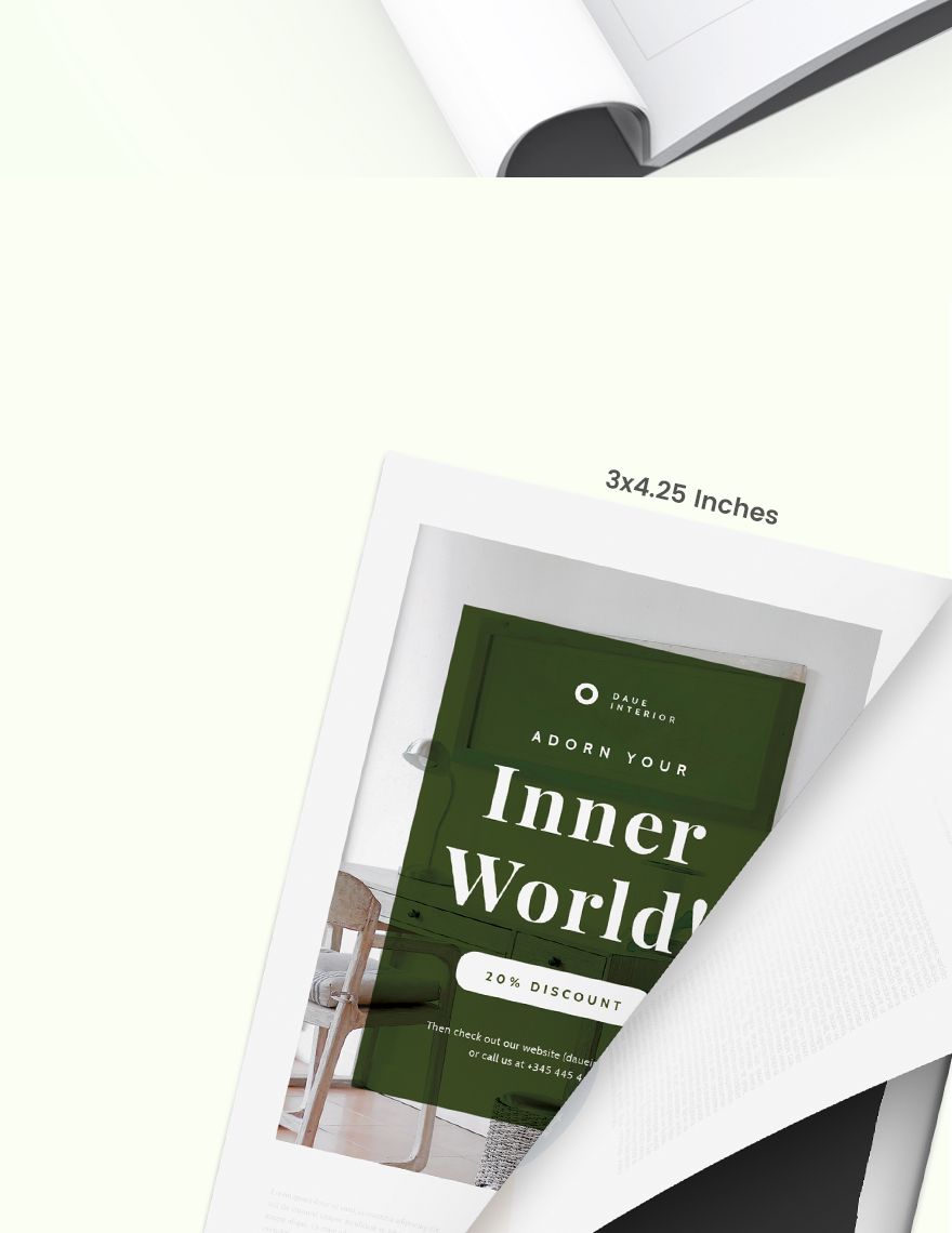World Interiors Magazine Ads Template