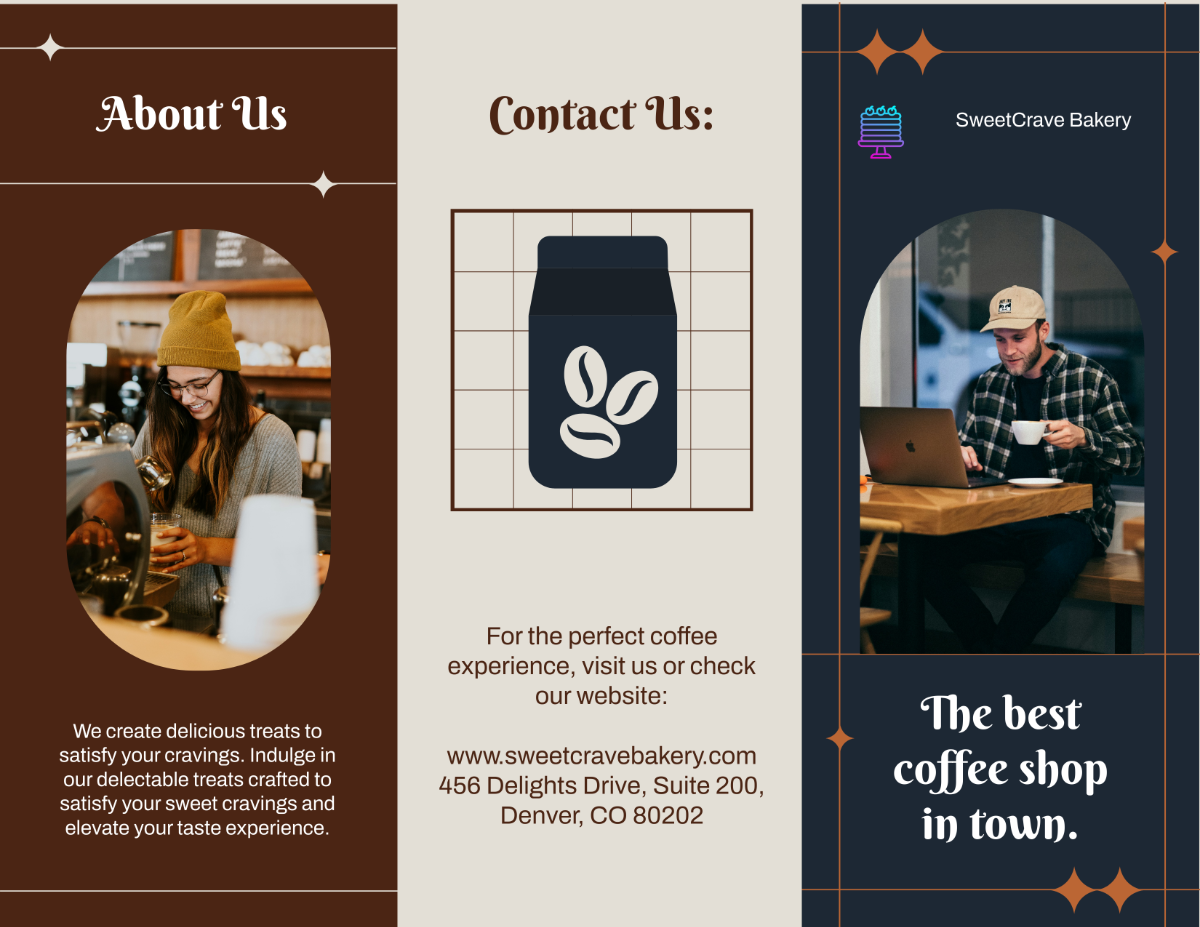 Coffee Shop Brochure Template - Edit Online & Download