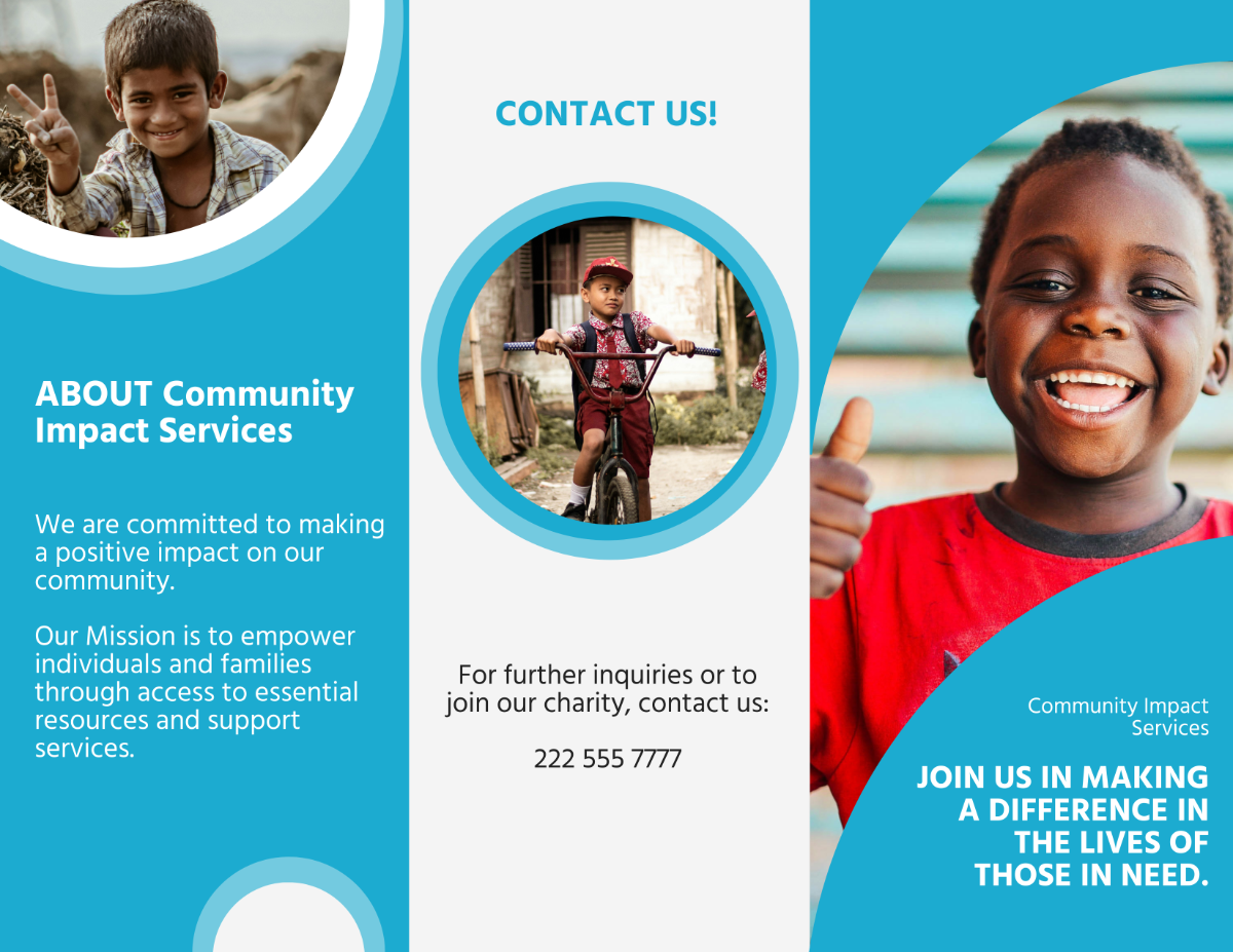 Free Charity Brochure Template