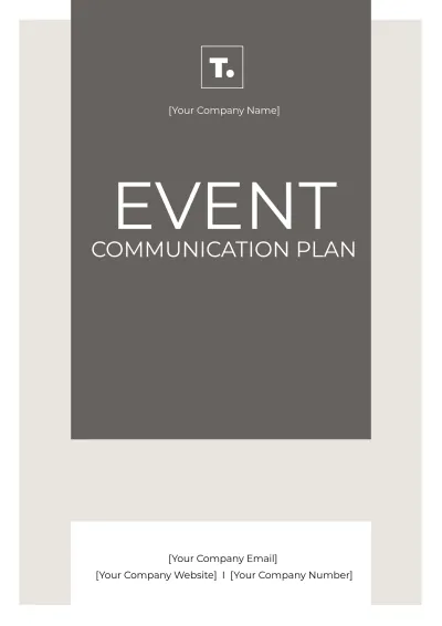 Free Event Communication Plan Template to Edit Online