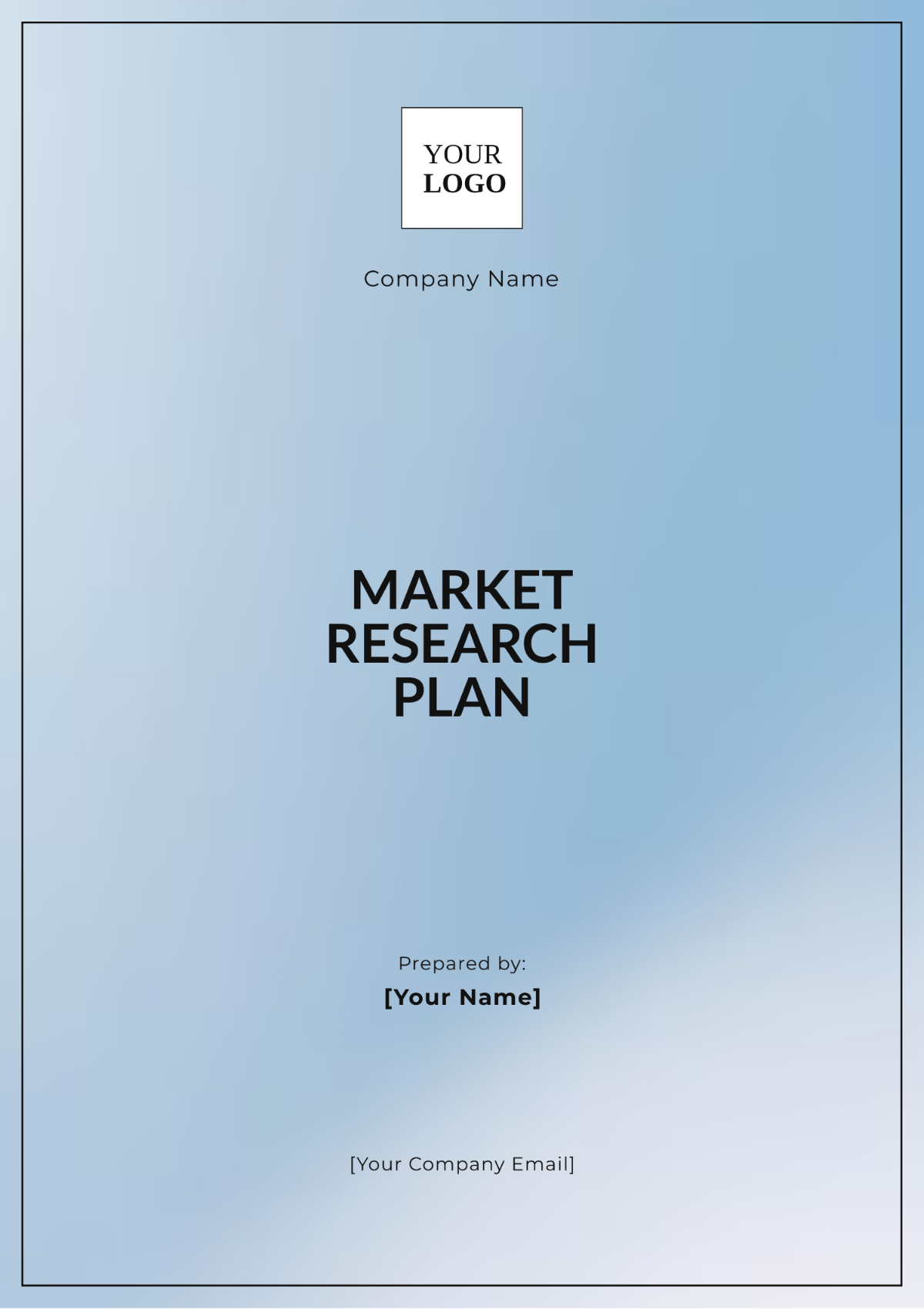 Market Research Plan Template - Edit Online & Download