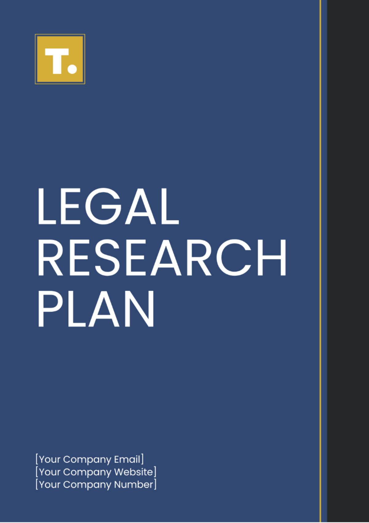 Legal Research Plan Template