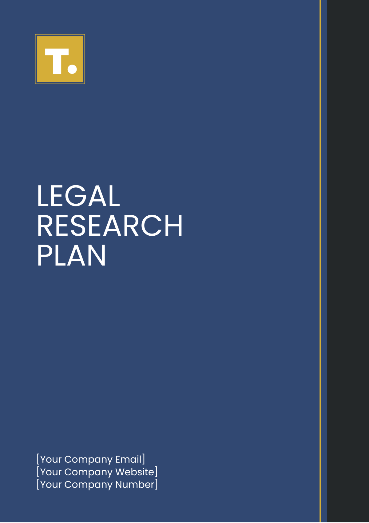 Free Legal Research Plan Template