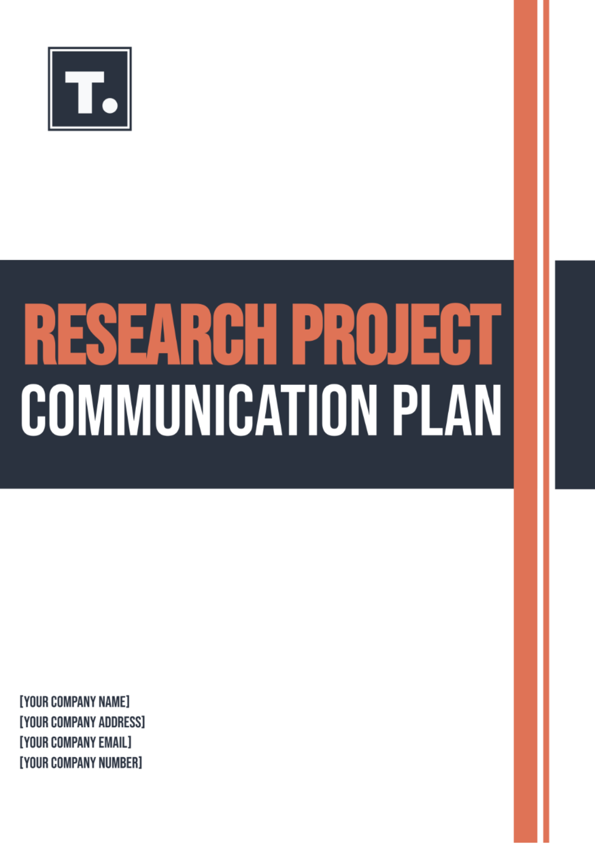 Research Project Communication Plan Template