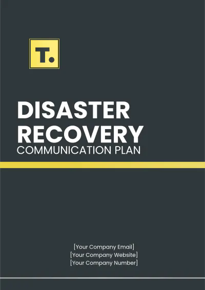 Free Disaster Recovery Communication Plan Template to Edit Online