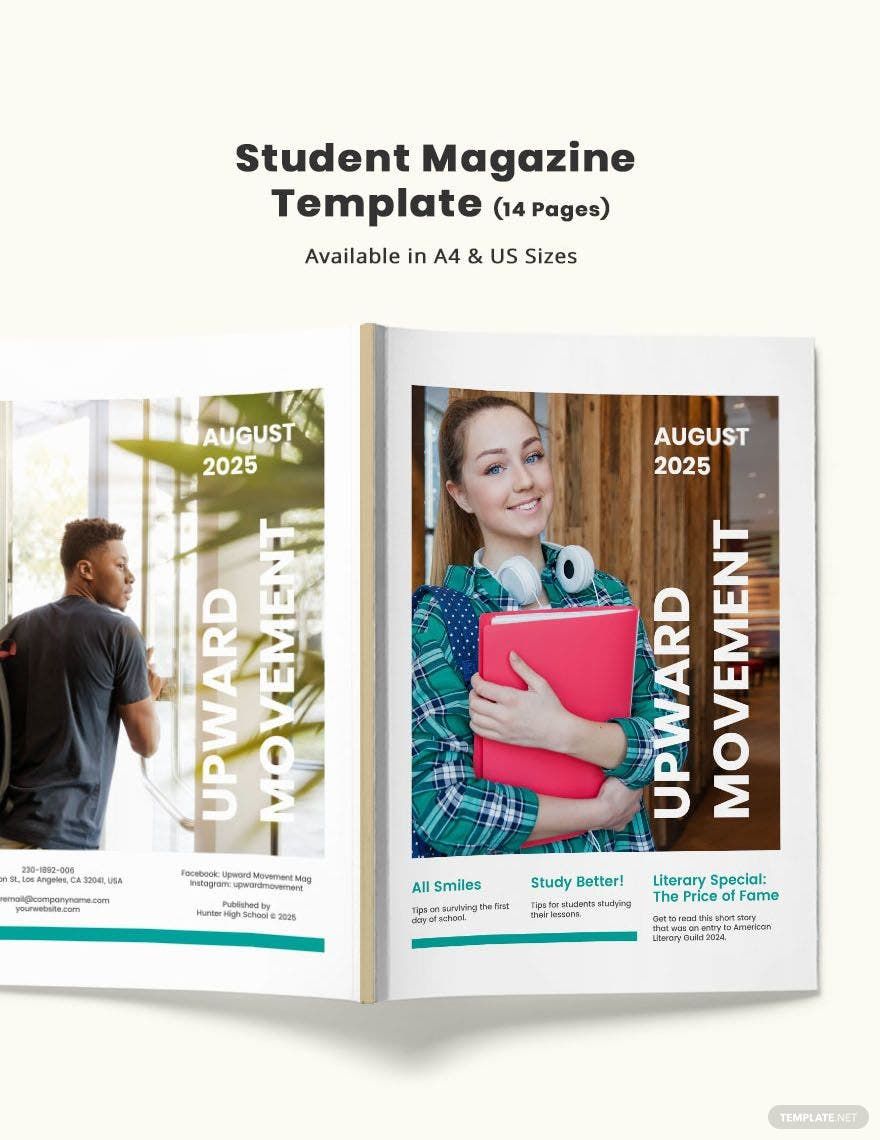 Student Magazine Template