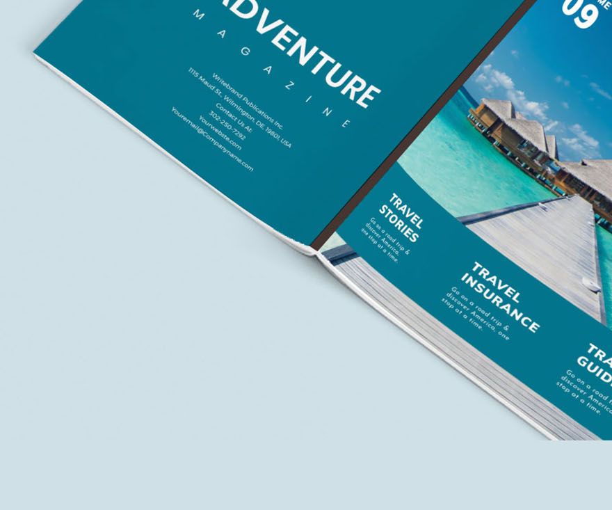tourism magazine template