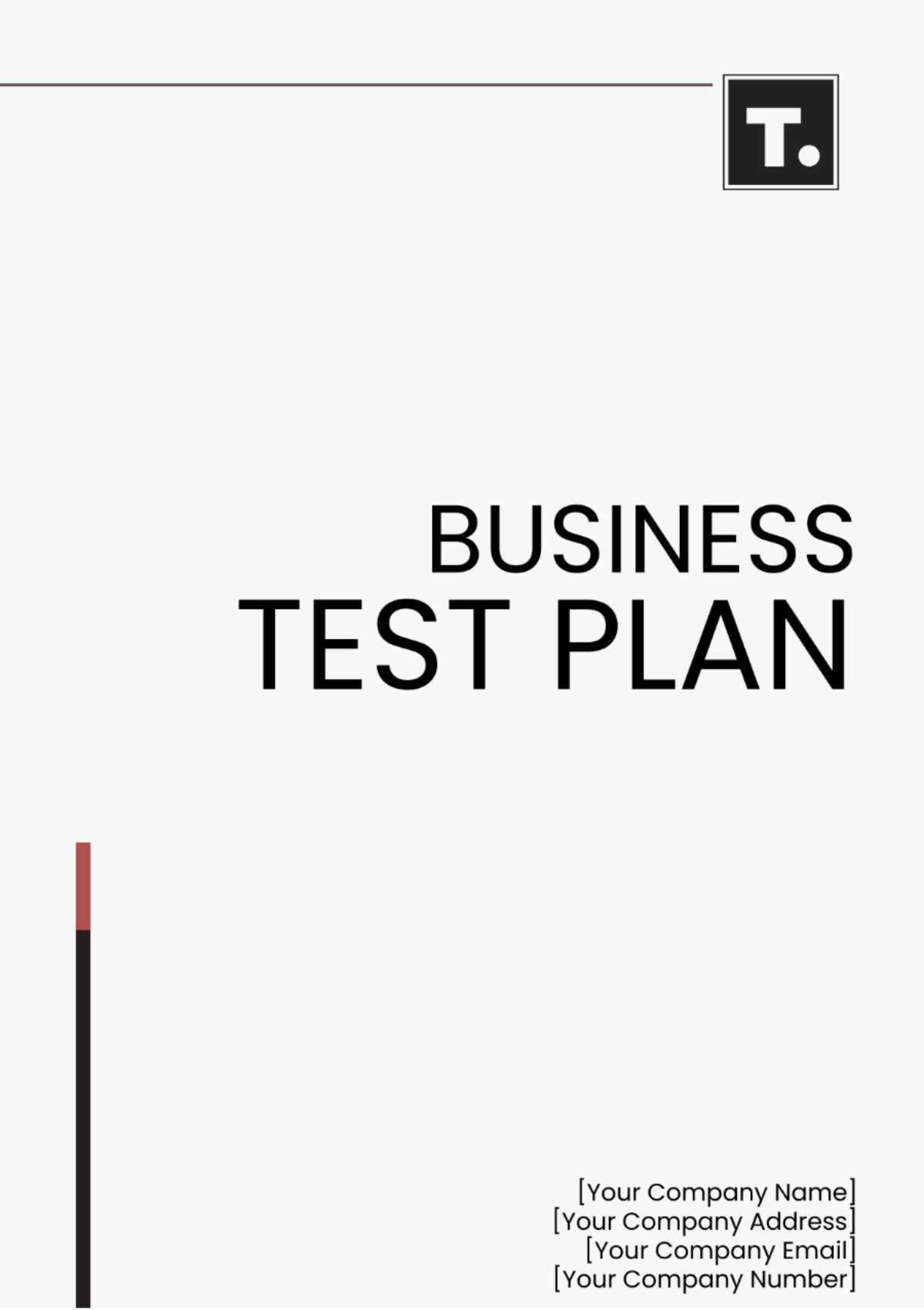 Business Test Plan Template - Edit Online & Download