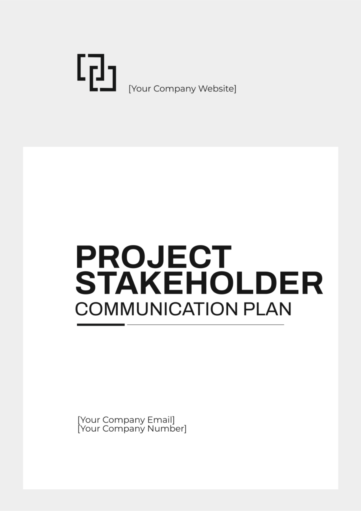 Project Stakeholder Communication Plan Template - Edit Online & Download