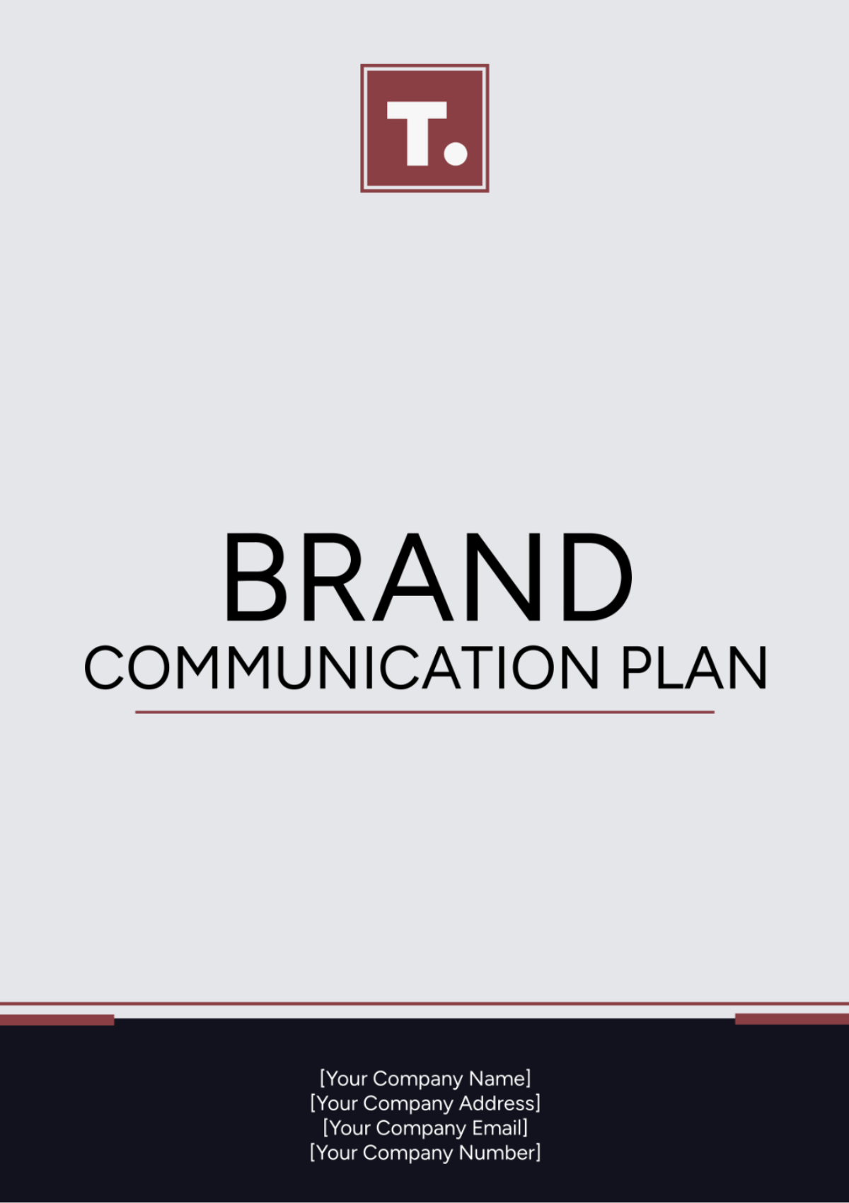 Brand Communication Plan Template - Edit Online & Download