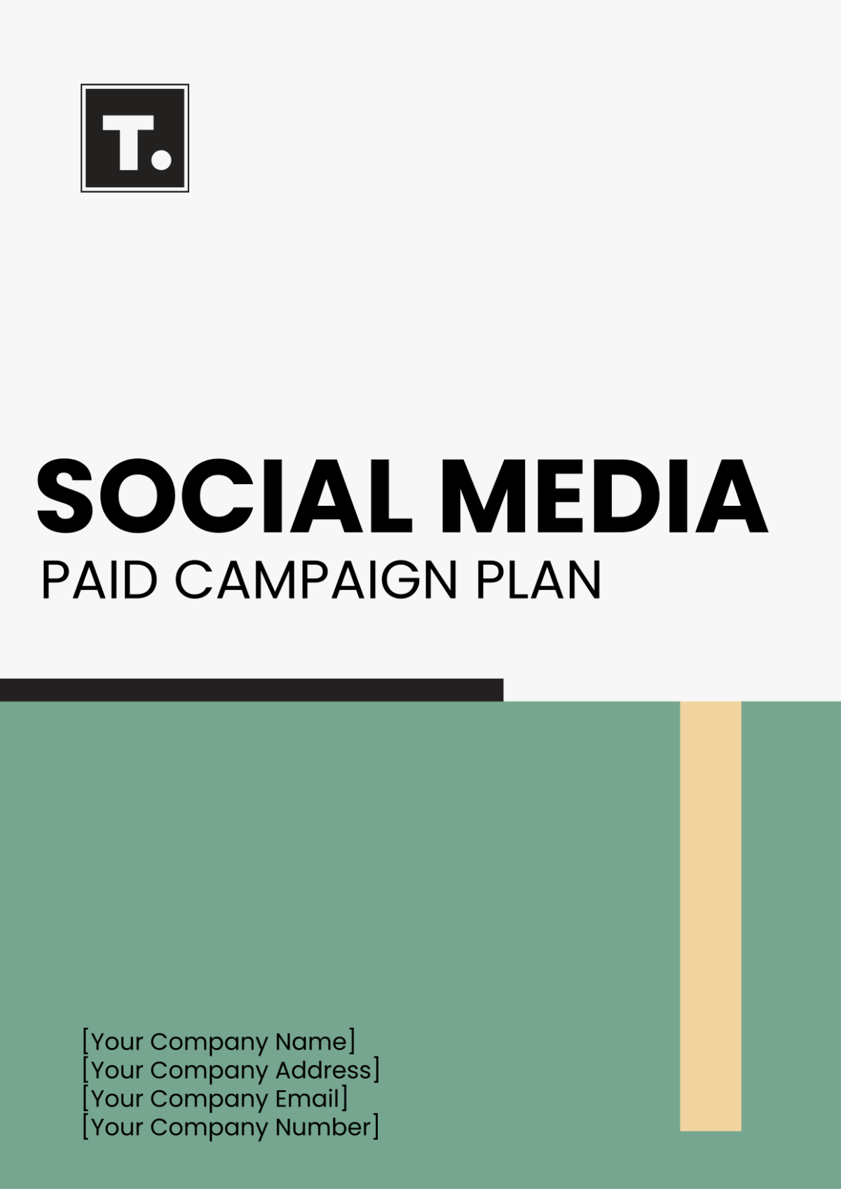 Social Media Paid Campaign Plan Template - Edit Online & Download