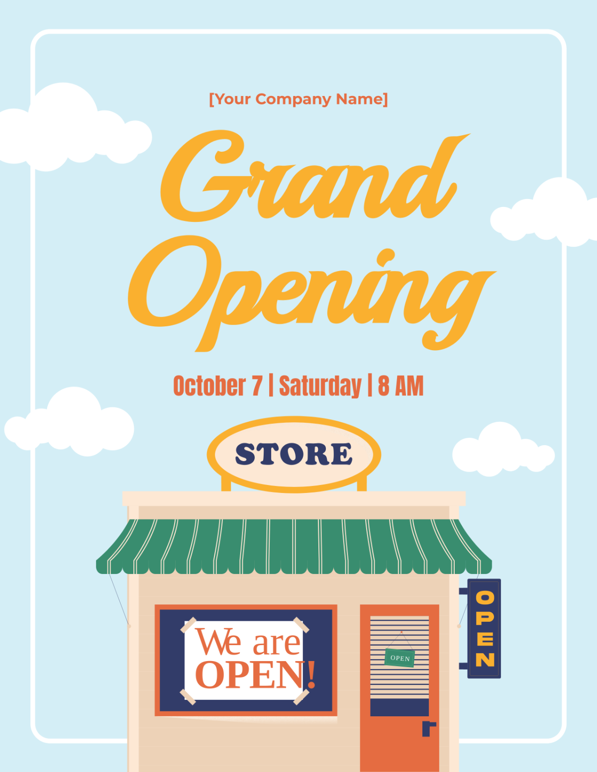 Store Opening Flyer