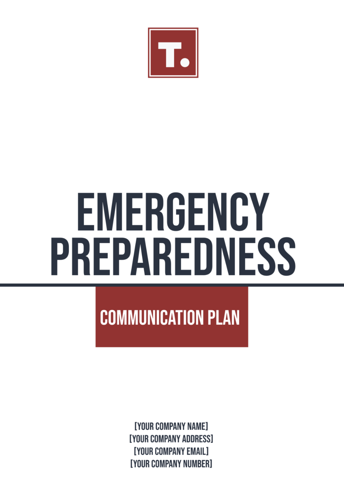 Emergency Preparedness Communication Plan Template - Edit Online & Download