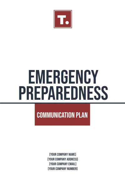 Free Emergency Preparedness Communication Plan Template to Edit Online