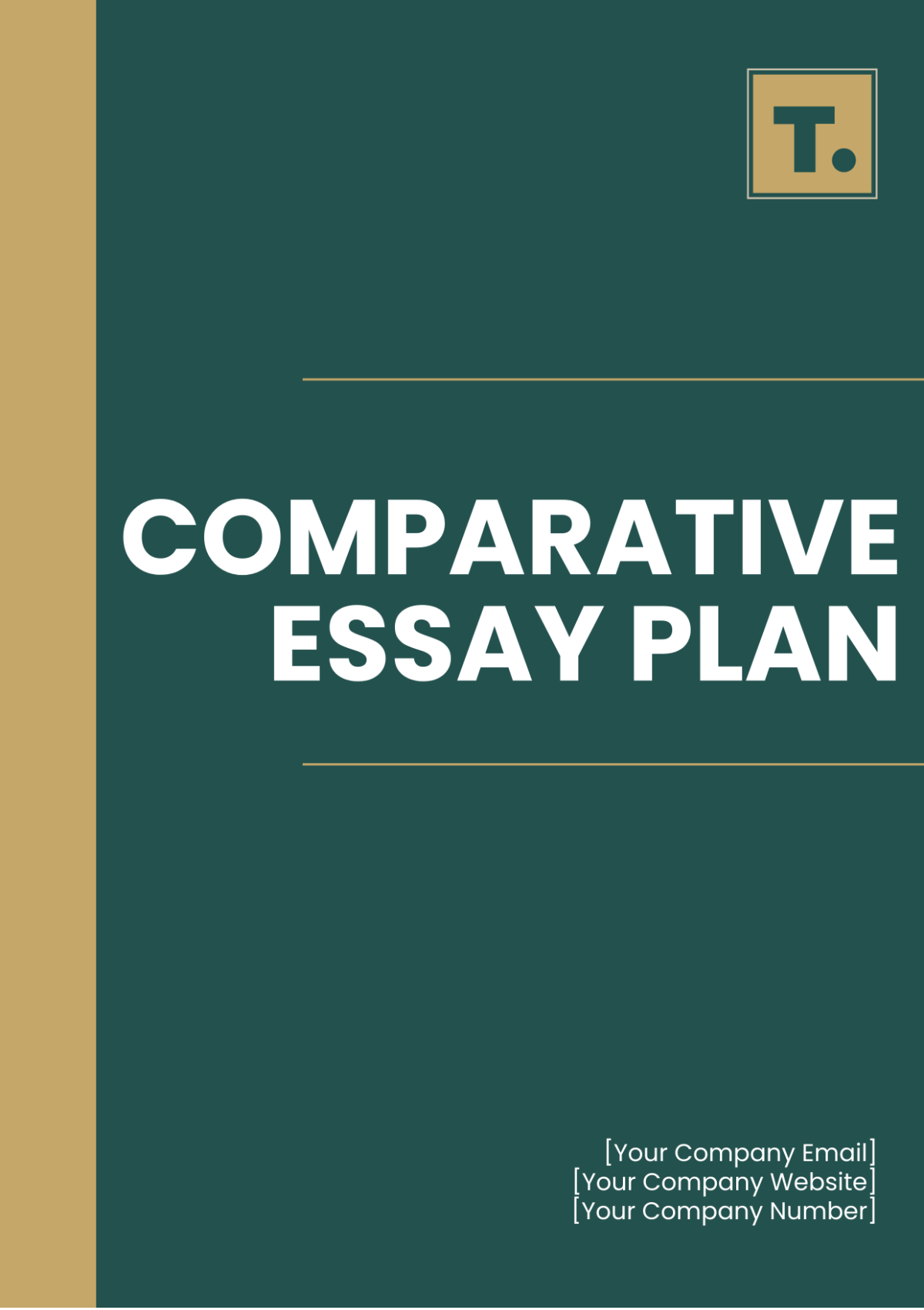 Comparative Essay Plan Template - Edit Online & Download