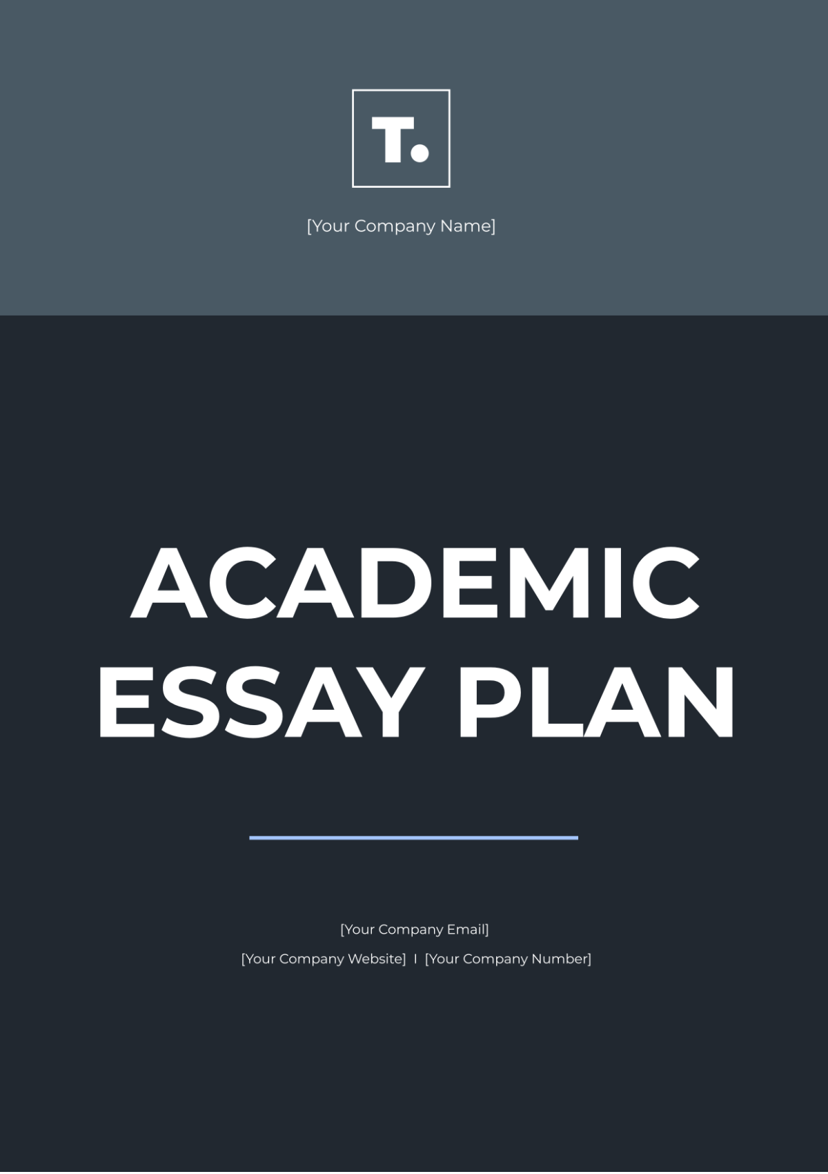 Academic Essay Plan Template - Edit Online & Download