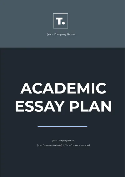 Free Academic Essay Plan Template to Edit Online