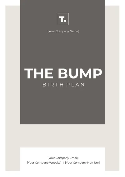 Free The Bump Birth Plan Template to Edit Online