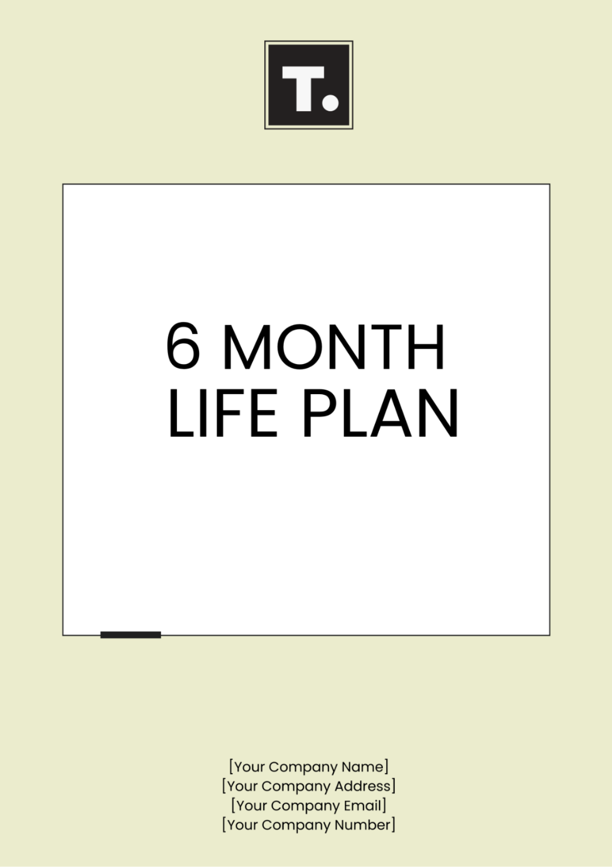 6 Month Life Plan Template - Edit Online & Download