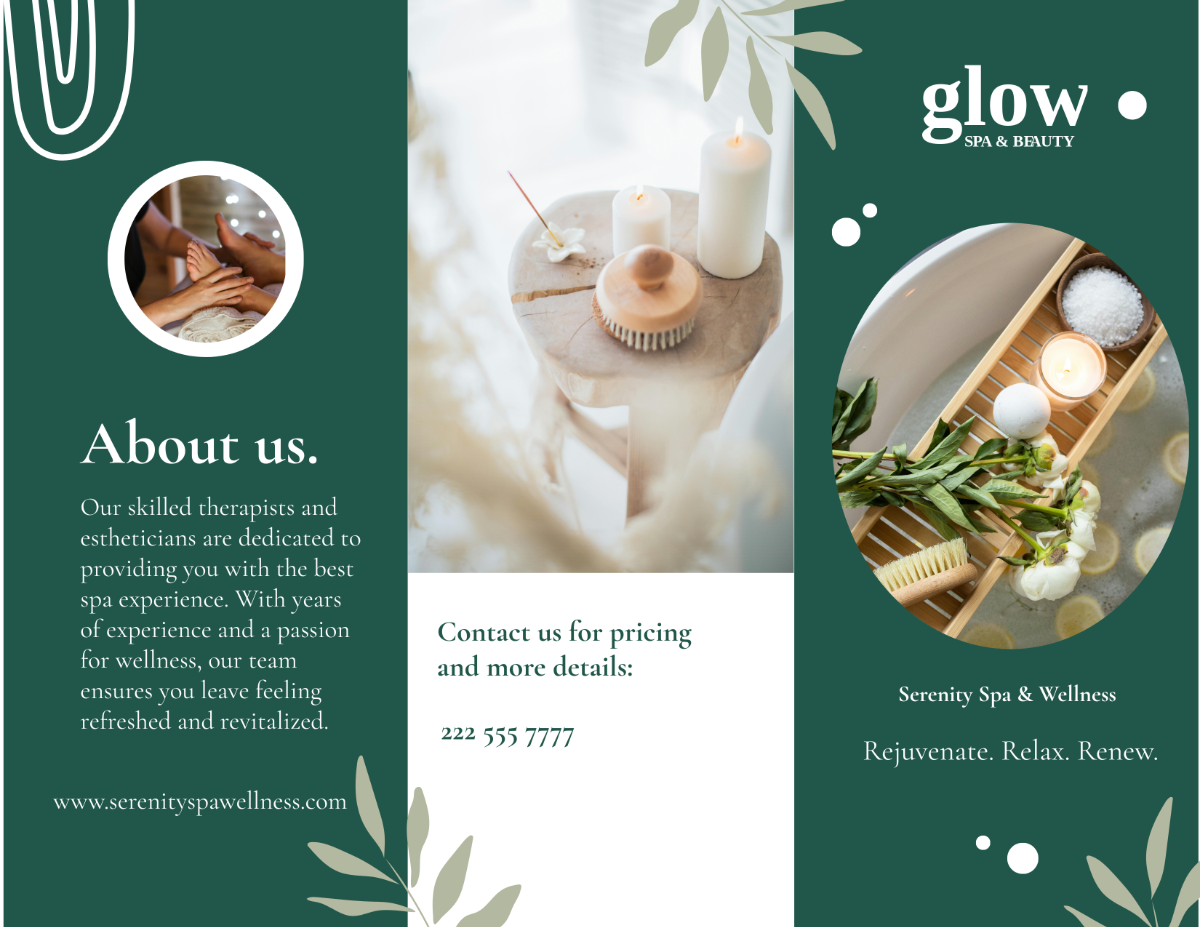 Spa Brochure Template