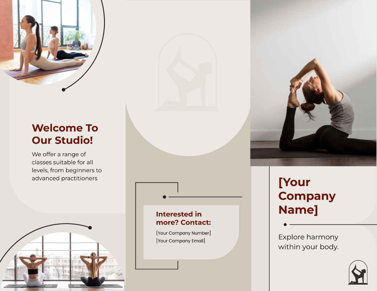 Yoga Trifold Brochure