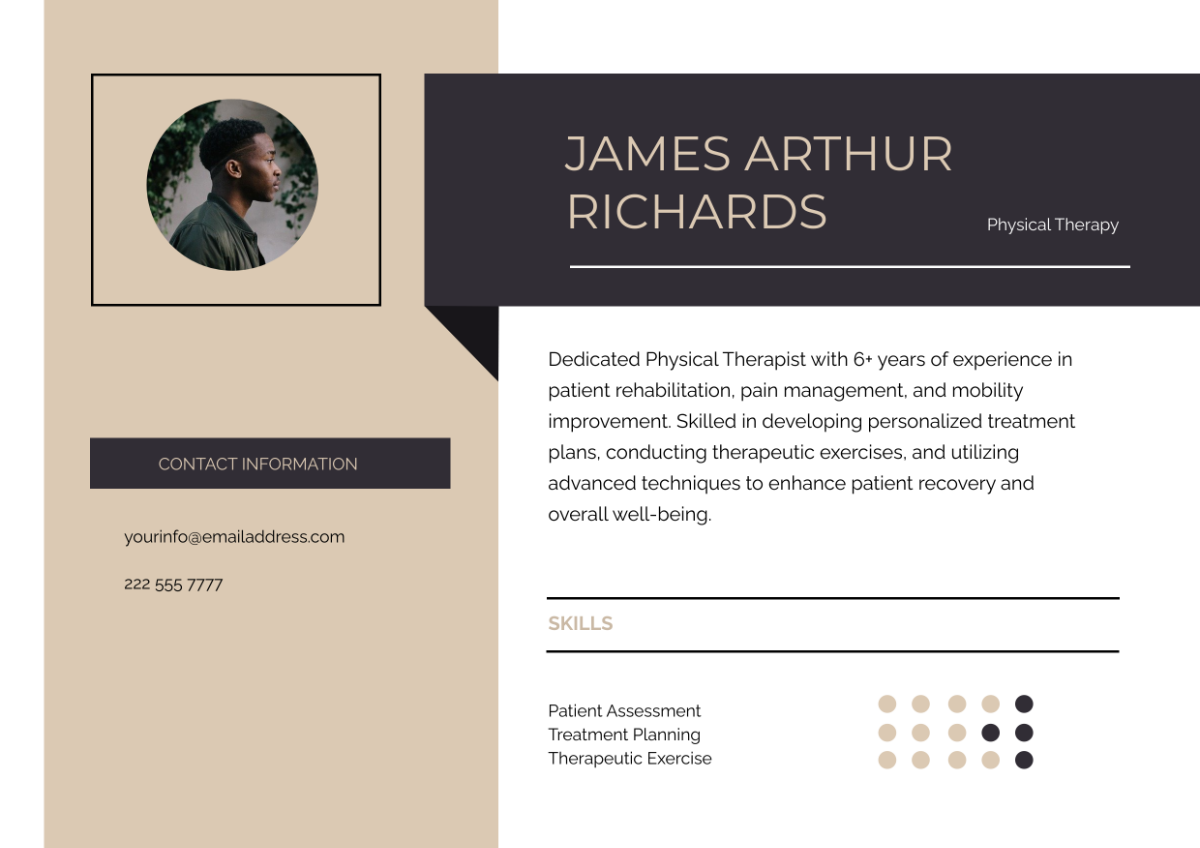 CV Physical Therapy Half Cover Page Template Edit Online Download