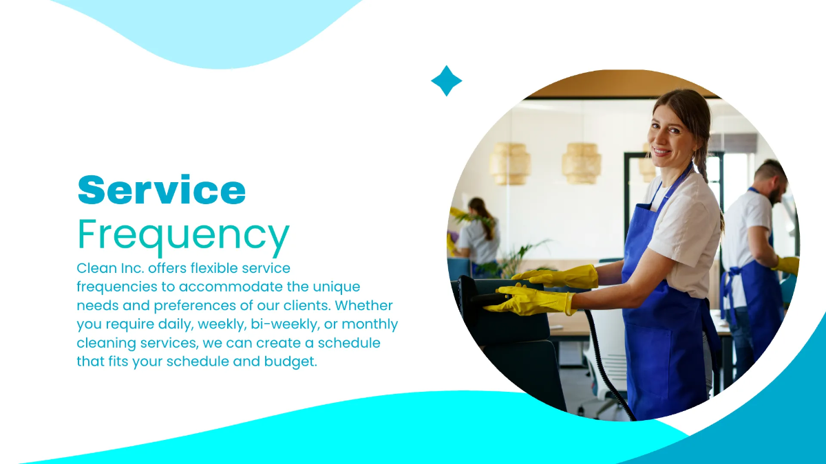 Free Janitorial Services for Offices and Buildings Presentation Template to Edit Online