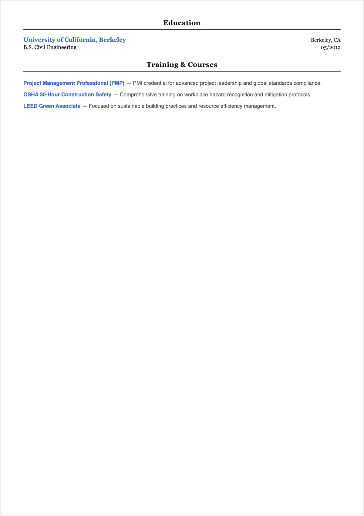 Free CV Monochromatic ATS CV Header Template, AI CV Builder