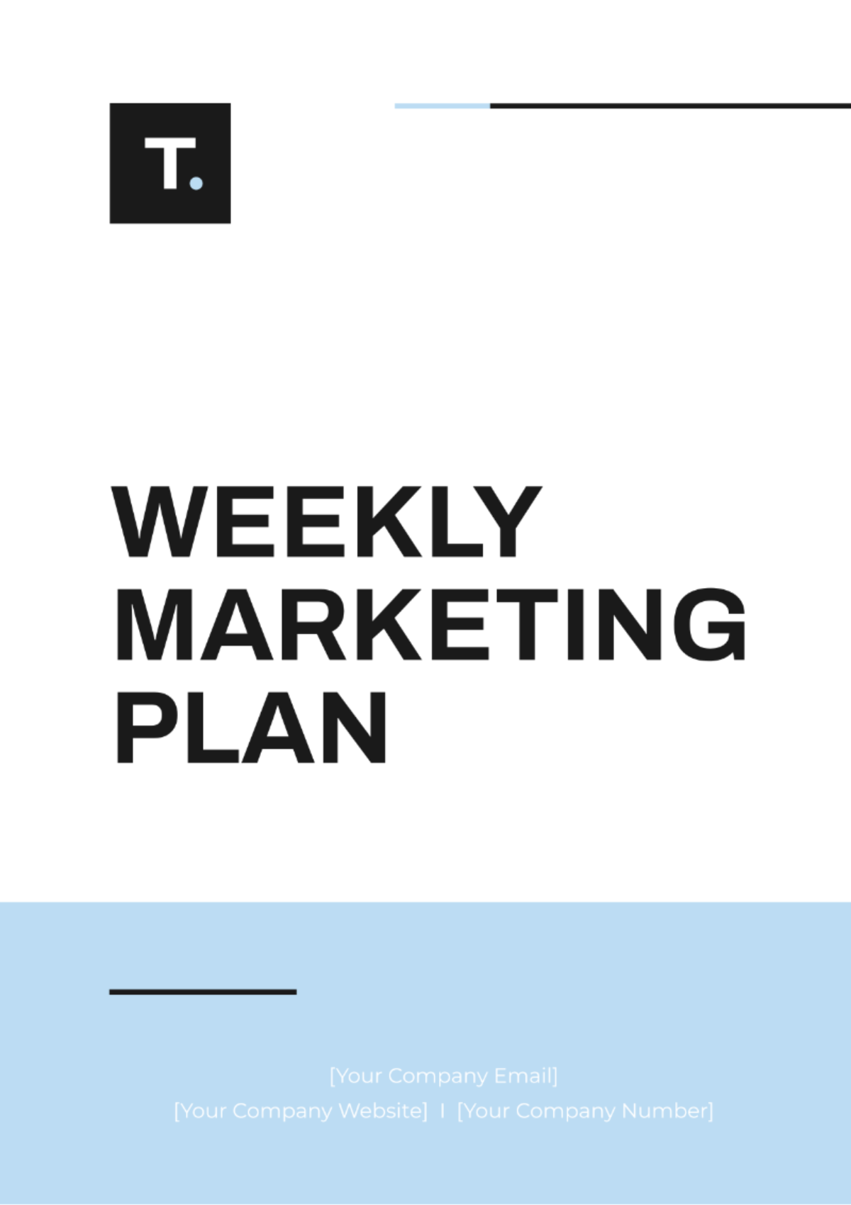 Free Weekly Marketing Plan Template - Edit Online & Download | Template.net