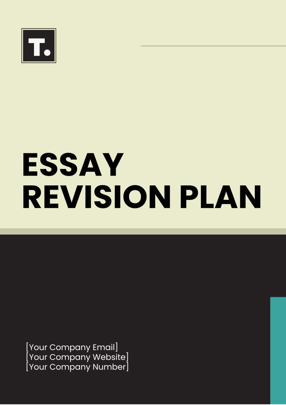 Essay Revision Plan Template - Edit Online & Download