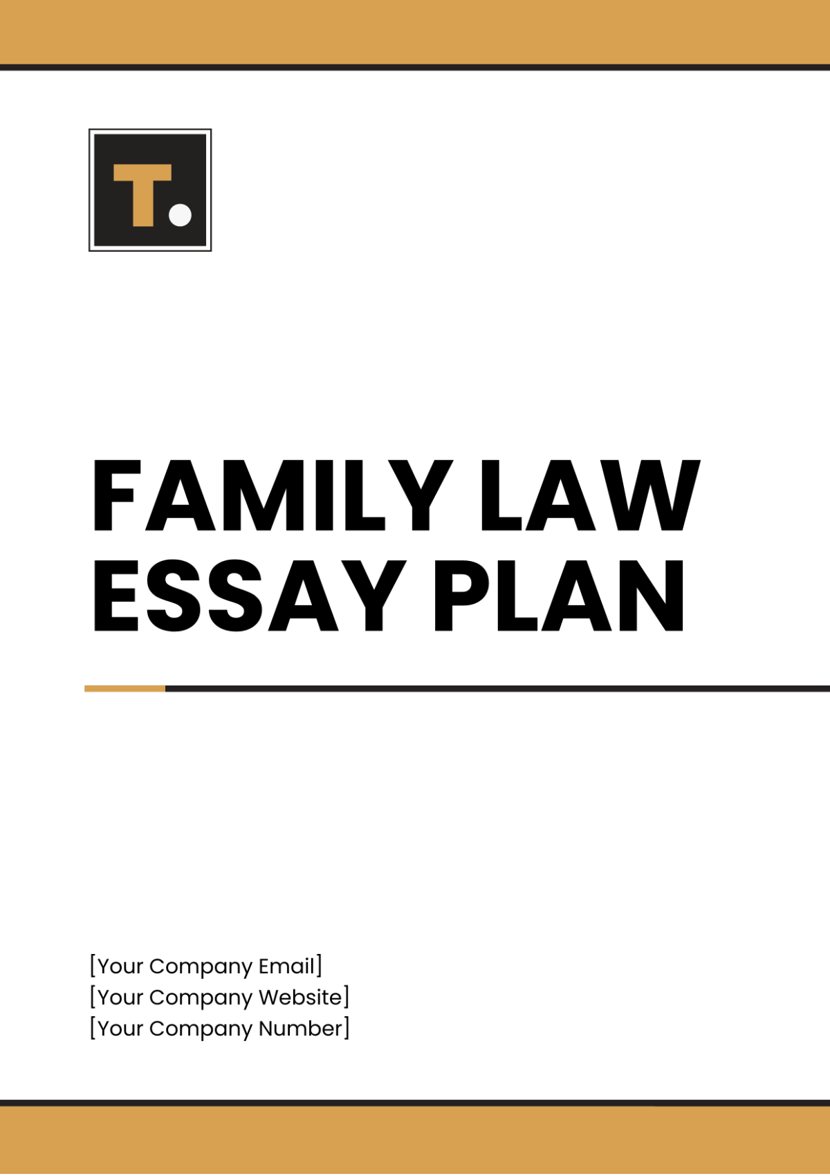 Family Law Essay Plan Template - Edit Online & Download