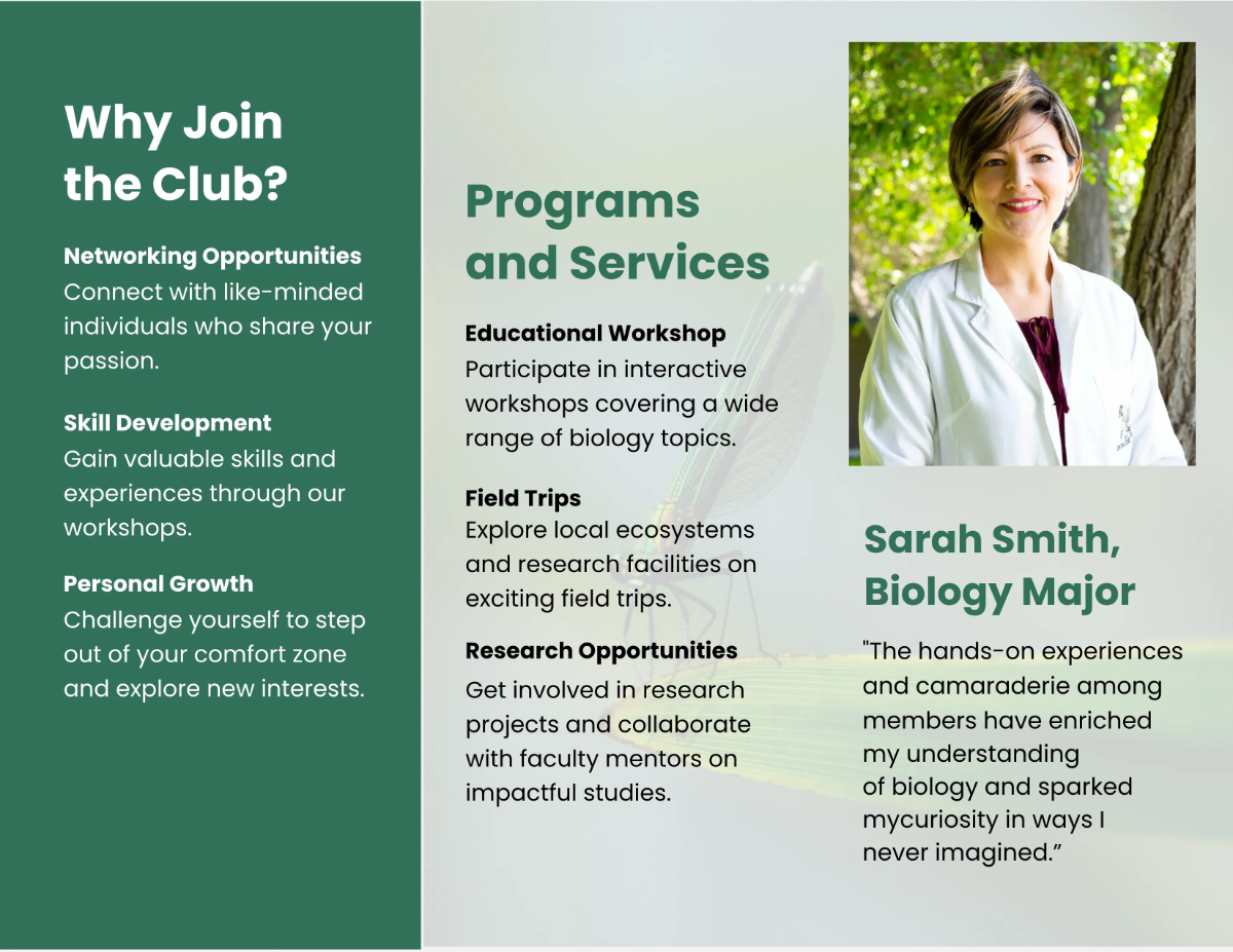 Free Biology Brochure Template to Edit Online
