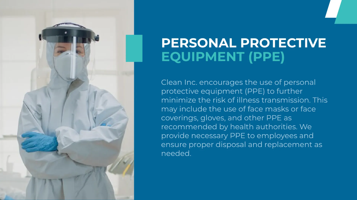 Free Workplace Sanitization Strategies Presentation Template to Edit Online